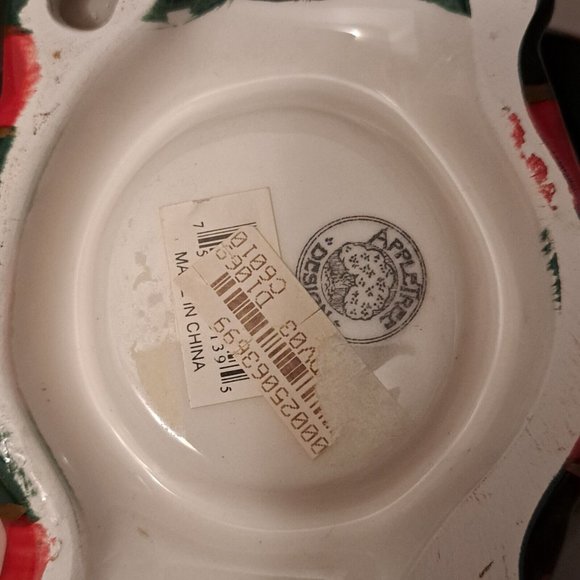 Apple Tree Designs Christmas Poinsettia Fish Tea Light Or Votive Candle Holder - Picture 6 of 10